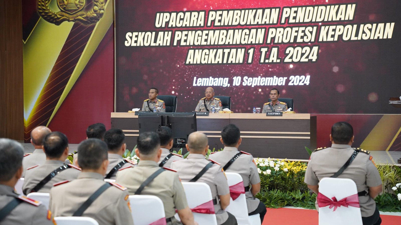 Upacara Pembukaan Pendidikan Sekolah Pengembangan Profesi Kepolisian (SPPK) Angkatan Ke-01 T.A 2024